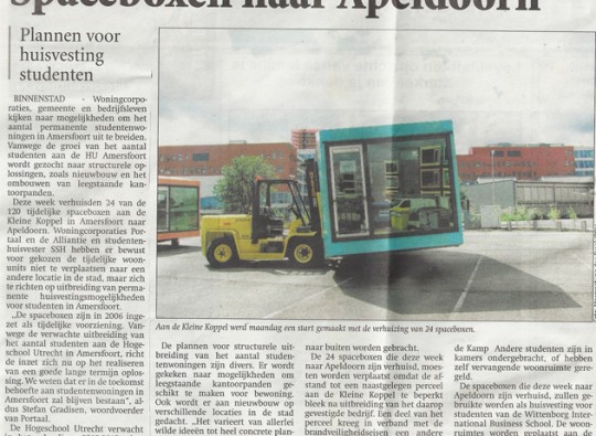 Verhuizing Spaceboxen 2011